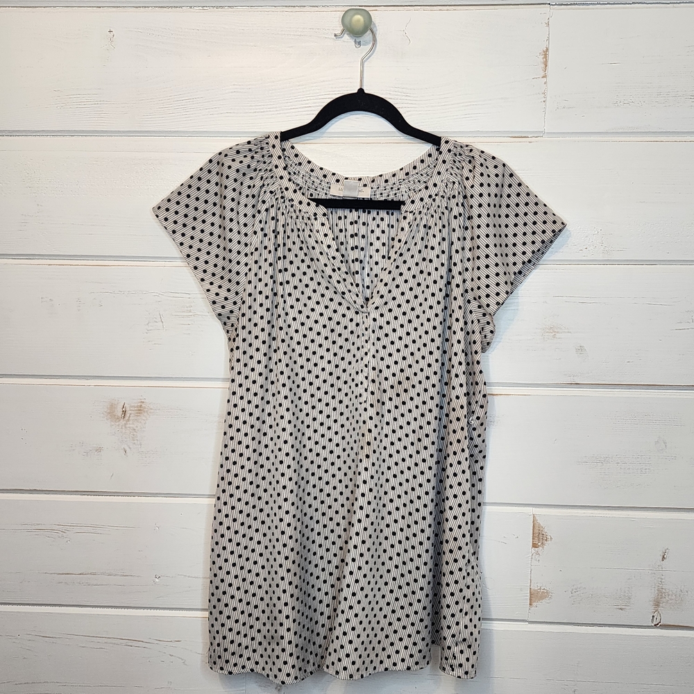 Motherhood Black Polka Dot Blouse